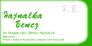 hajnalka bencz business card